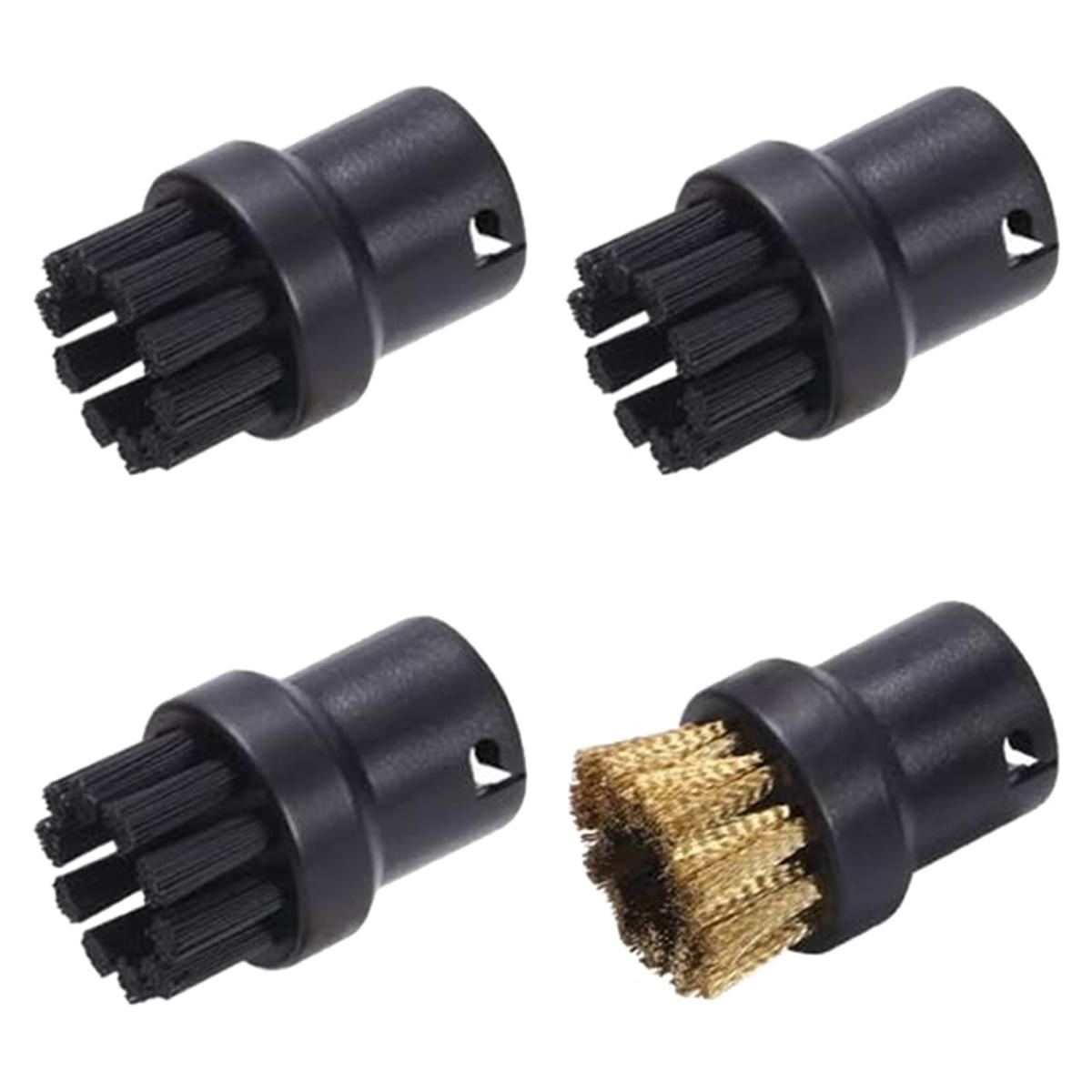 Cleaning Brushes for Karcher SC1 SC2 SC3 SC4 SC5 SC7 CTK10 Steam Cleaner Attachments Replacement Round Sprinkler Nozzle Head-HXL2164-Black