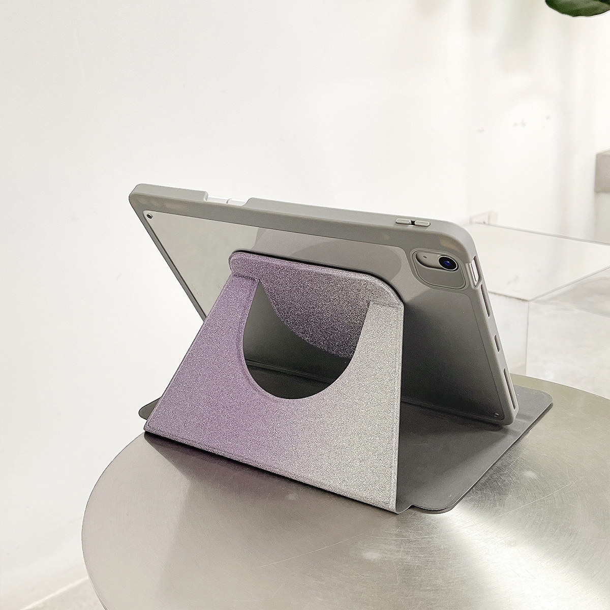 Gradient Glitter Magnetic Split Leather Tablet Case For iPad 10.2 2021 / 2020 / 10.5. 