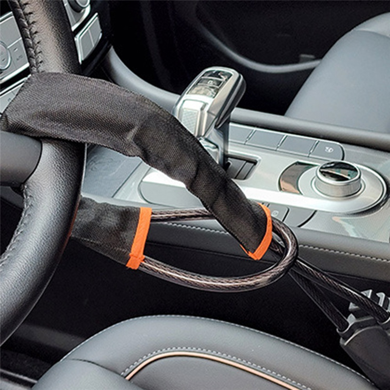 Car Security Anti Theft Lock Anti-Theft Device Steering Wheel Locks for Car SUV Cart Vehicle Red. 