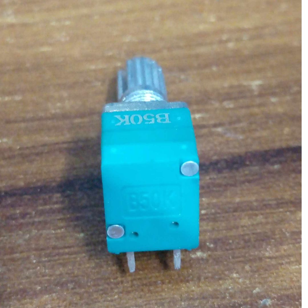 RV09 9mm B503 Square Stereo 50K Linear Potentiometer With Spline Shaft Vertical 5 Pin Rotary Stereo Volume Control. 