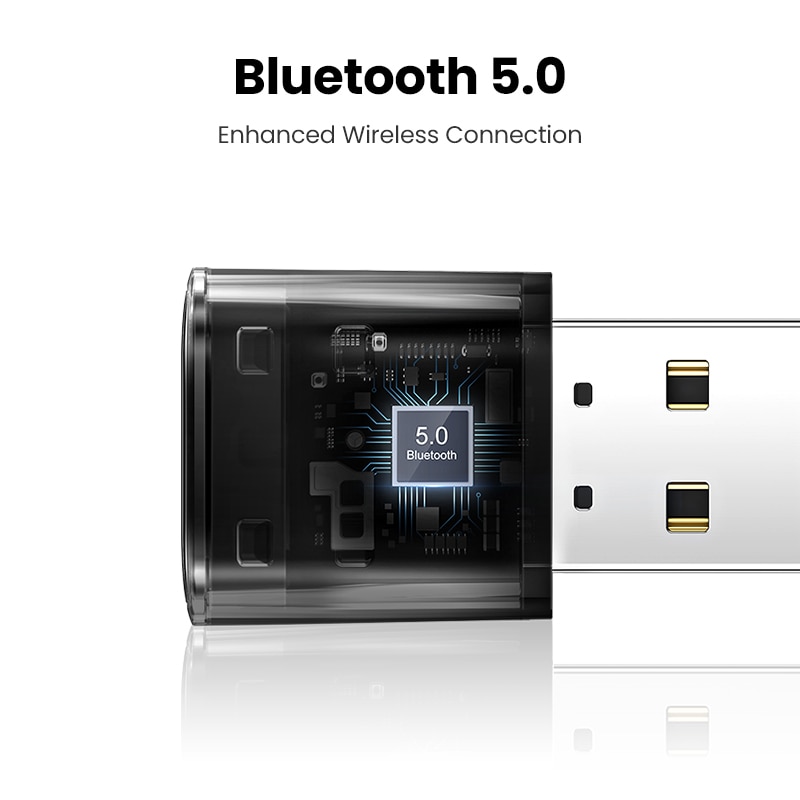 UGREEN Bluetooth Adapter for PC USB Bluetooth 5.0 Receiver Dongle Wireless Computer Adapter For Mouse Keyboard Windows 11/10/8.1. 