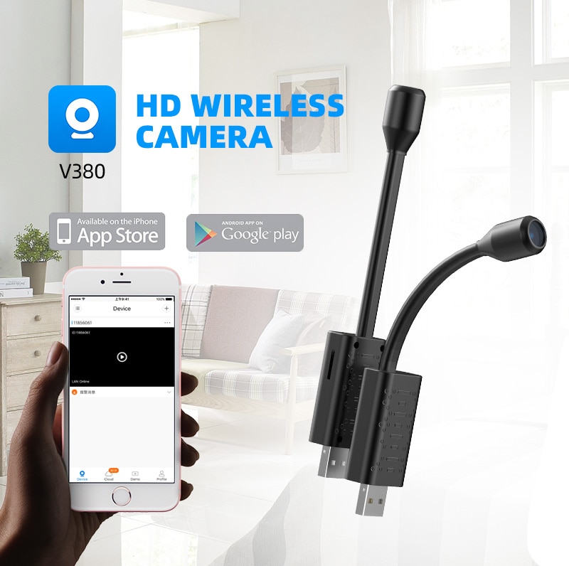 Cloud Storage Smart Small Flexible USB Cameras V380 Pro APP P2P CCTV IP WIFI USB Camera. 