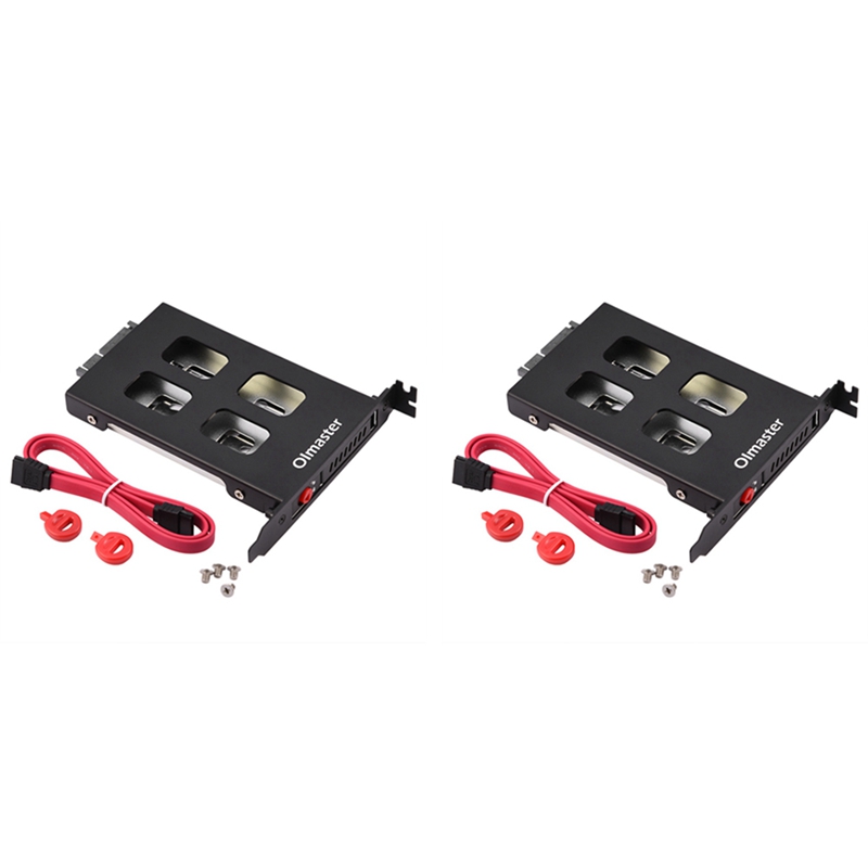 NAMUNY 2X Oimaster Pci Mobile Rack Enclosure Hard Disk Drive Case Box for 2.5 Inch Sata Sdd Hdd Adapter. 