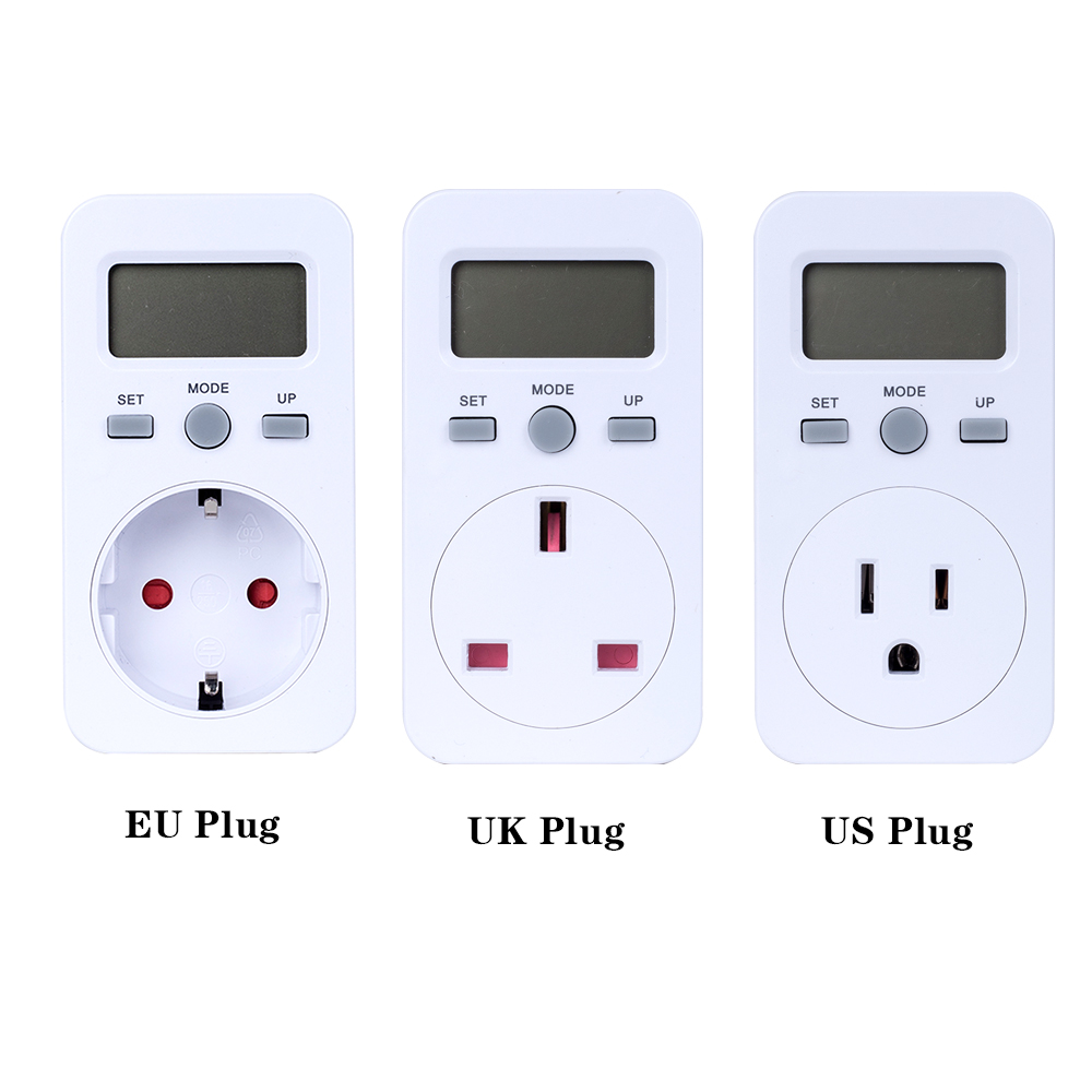 KOGEEK Digital Power Meter Plug-in Socket Electric Wattmeter Ener-gy Monitor Meter LCD Display Household Measuring Socket Analyzer