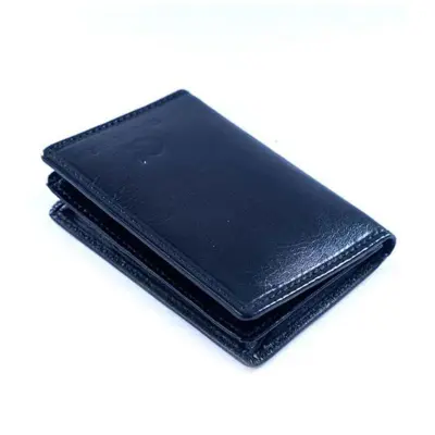 HUMAN MADE LEATHER ZIP WALLET NAVY Leather Wallet for Man