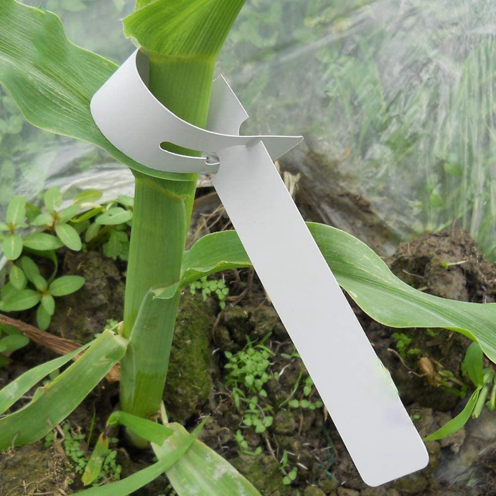 400 Pcs Plastic Plant Labels Wrap Around Tree Tags, White. 