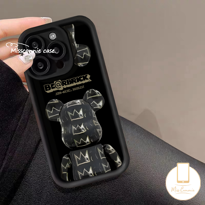 MissConnie Trend Brand Violent Bear Cool Phone Case for Redmi 9A 12C 12 9 A1 10C 9T 10A 9C NFC A2 Redmi Note 10 8 11 9 12 10s Pro Max Mi 12 11 Lite POCO M3 C55 X5 Fashion Bear Soft Cover. 