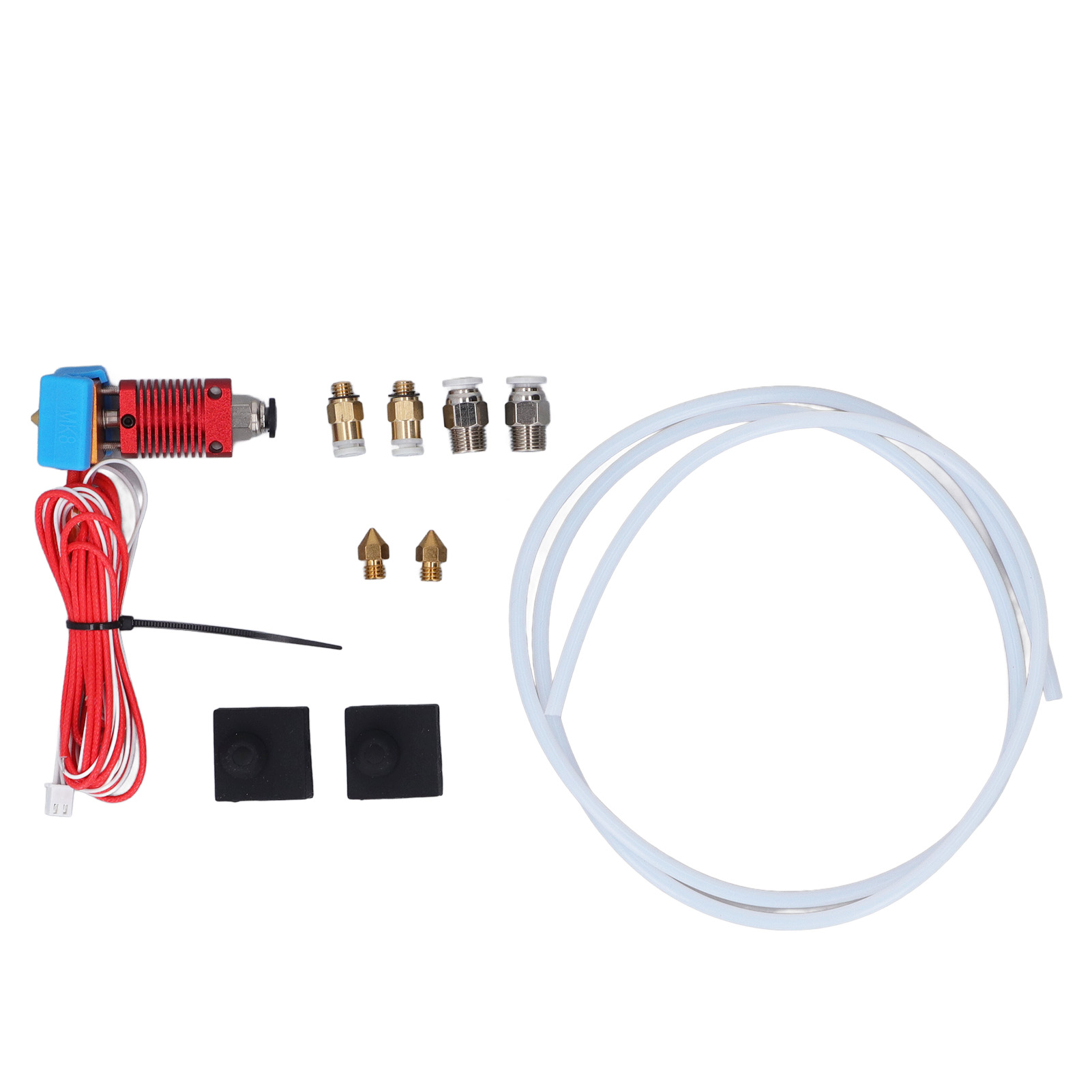 3D Printer Extruder Kit, Low Friction PTFE Tube Male Thread Connection Upgrade Hotend Parts for Ender 3 Pro for Ender 3 V2. 