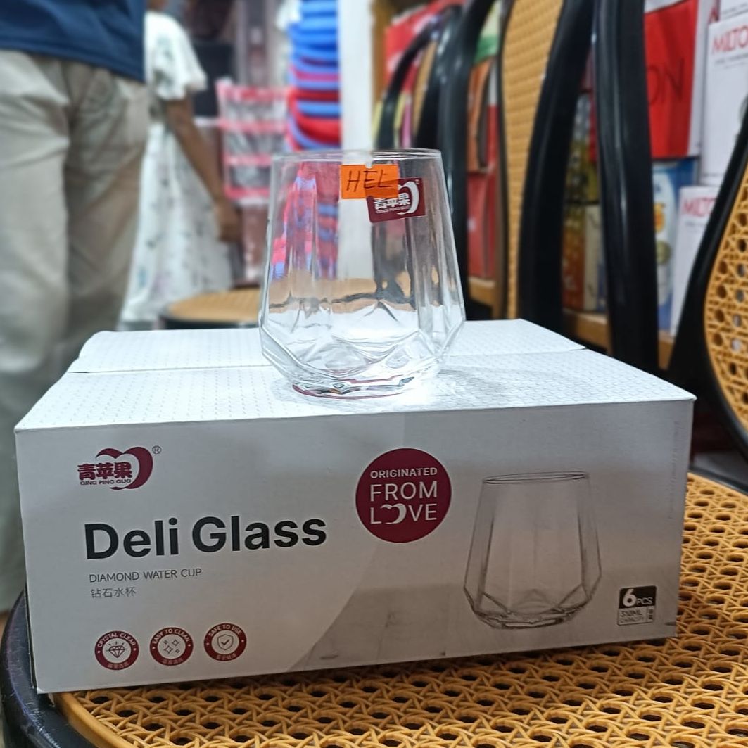 6 PCS Glasses shorbot glass Drinkware ,Wi-ne Glasses, Old Fashion Glass Unique - 6 pcs, 310ml