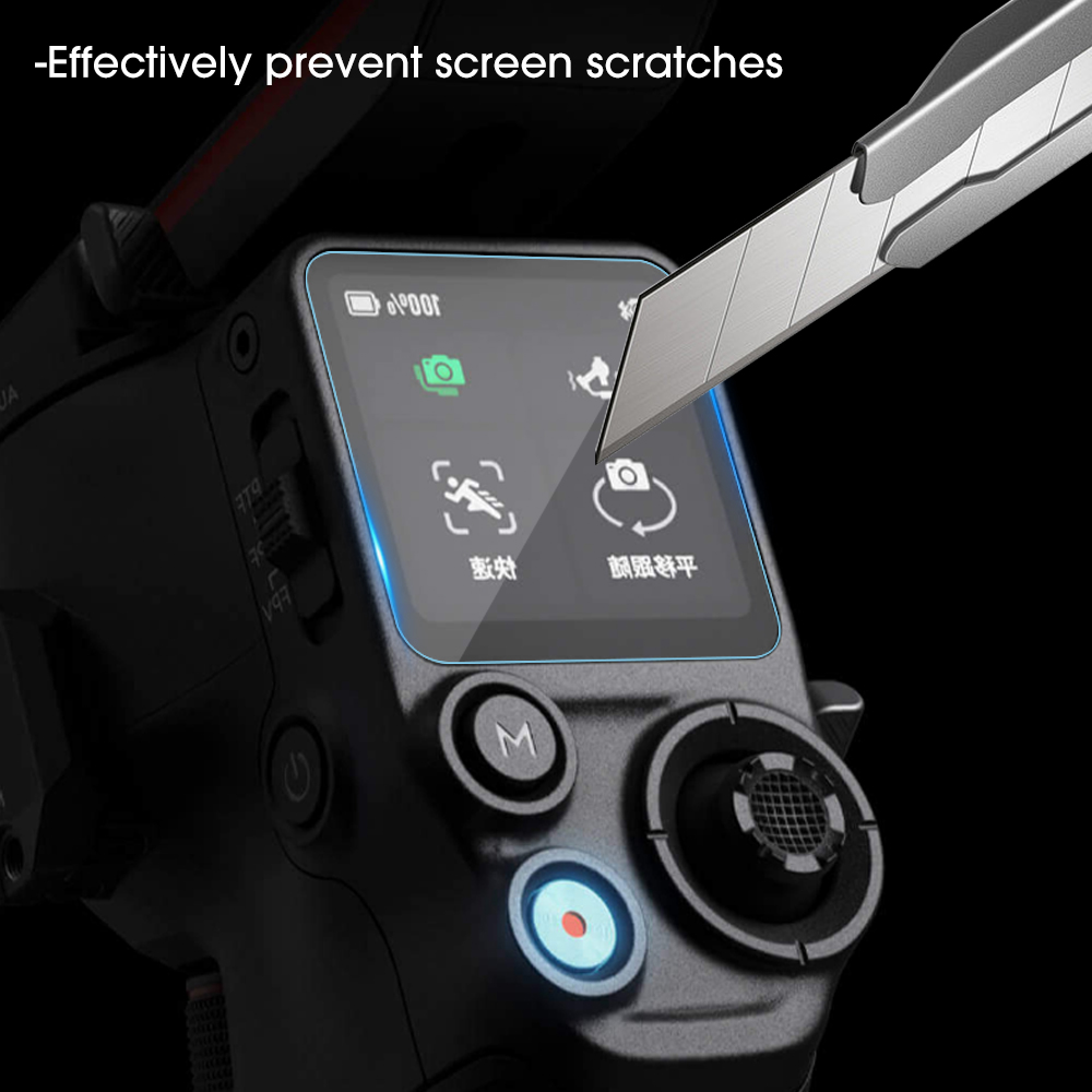 For DJI RS3 Camera Handheld Gimbal Stabilizer Tempered Glass Screen Protectors Clear Anti-scratch Films For DJI RS3 Pro. 