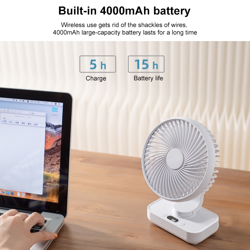 D606Y Portable Desktop Oscillating Small Fan. 