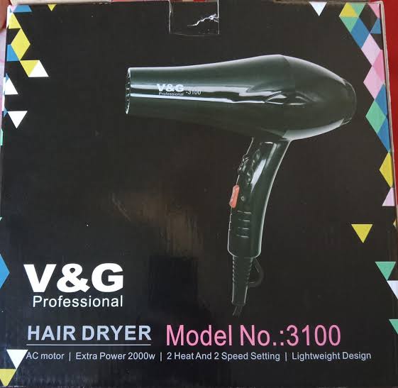 V&G Professional Hair Dryer 3200 hot and cold