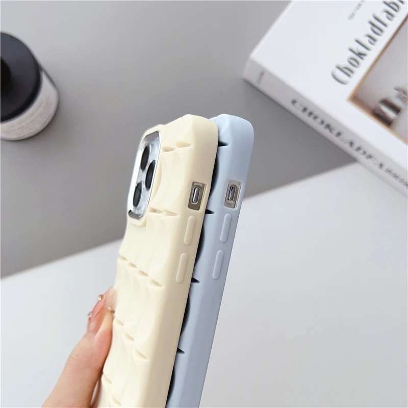 Cute 3D Cubic Soft Bubble Silicone Phone Case For iPhone. 
