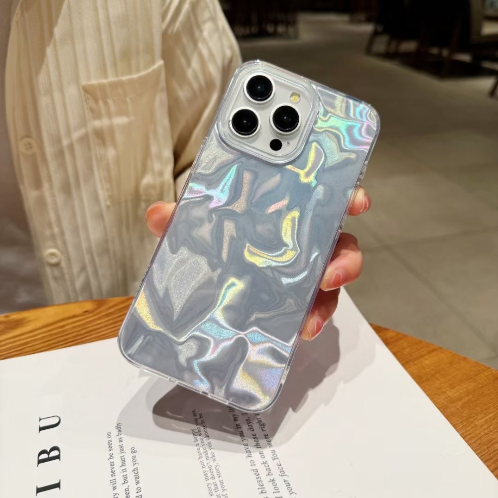 Shock Absorber Protective Soft Cover For Samsung A50 Galaxy A30S A50S A21S A31 A51 4G M40S A71 Luxury Electroplated Couple Shell Feather Water Ripple Pattern Transparent And Glossy Phone Case Dreamy All Inclusive Lens Casing. 
