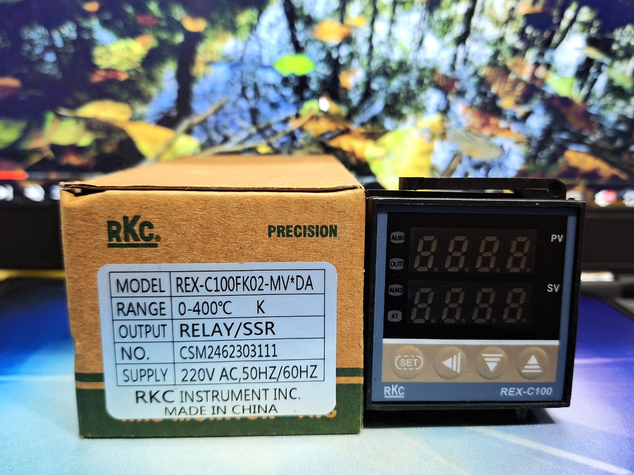 Temperature Controller Digital RKC REX-C100FK02-MV*DA 220V AC