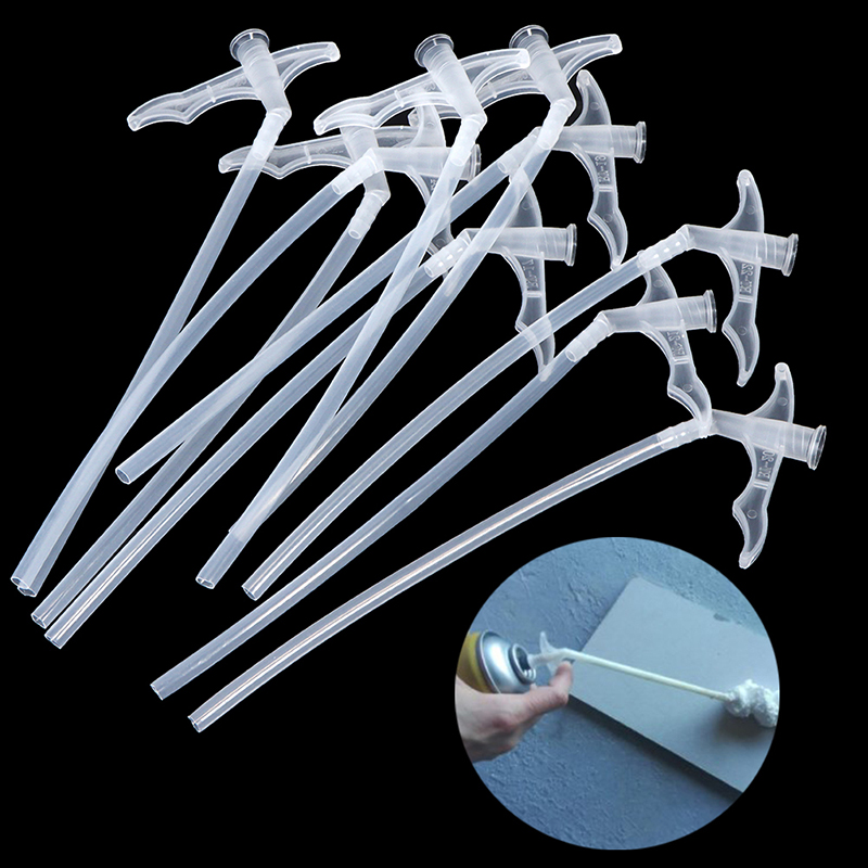 10pcs Spray Foam Tubes Nozzle Gap Filling Insulating Foam Tube DIY Polyurethane Foam Glue Gun Connection Tube Tools. 
