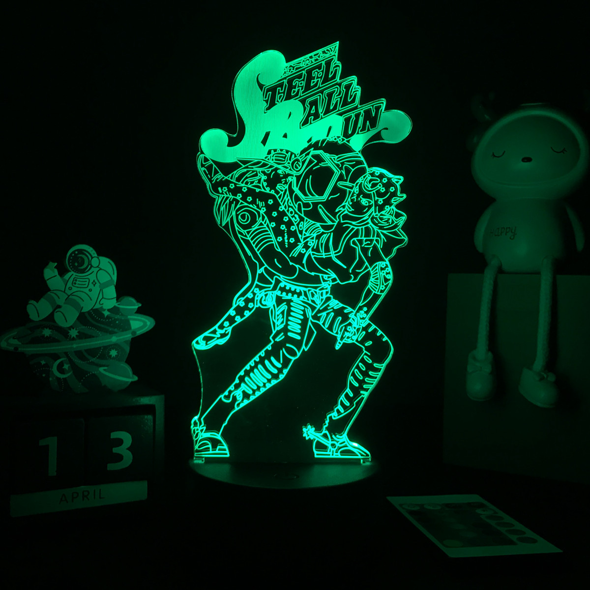 Anime JoJo Bizarre Adventure 3d Night Light Hol Horse for Bedroom Decor Light Birthday Gift for Him Manga Jojo Led Lamp. 