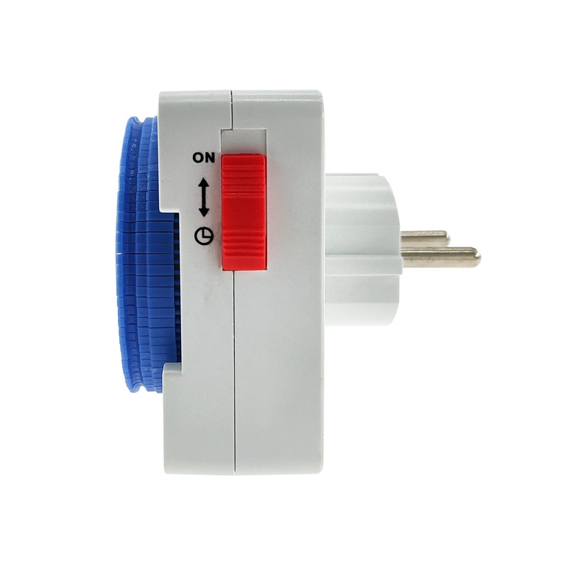 24 Hours EU Timer Switch Timer Plug in Mechanical Grounded Programmable  Smart Countdown Switch Socket Indoor Auto Power off. 