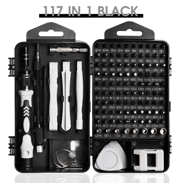 KEITHERN 117/115/122 In 1 Screwdriver Set Precision Screw Bits Phillips