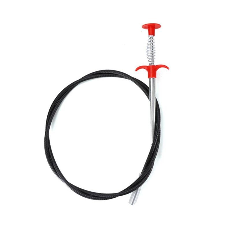 Flexible Grabber Pickup Tool-Retractable Claw Retriever Stick With  Length Of 24inch,For To Unclog Hair From Drains,Sink, Toilet,Clean Dryer Vents Etc.. 