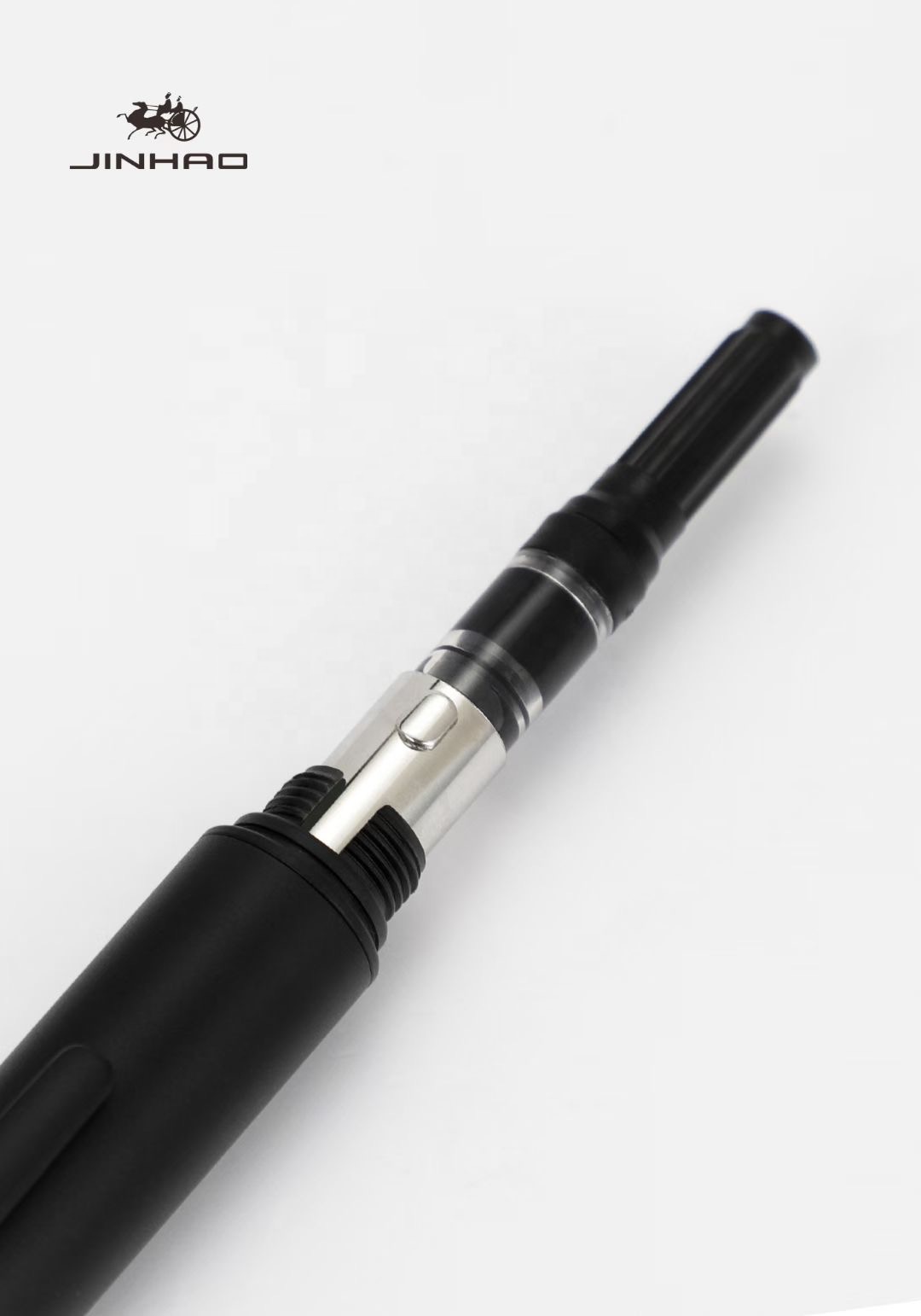 Jinhao 10 Brand New High Quality Capless Fountain Pen with Matte Black Retractable Fine Nib and Converter. 