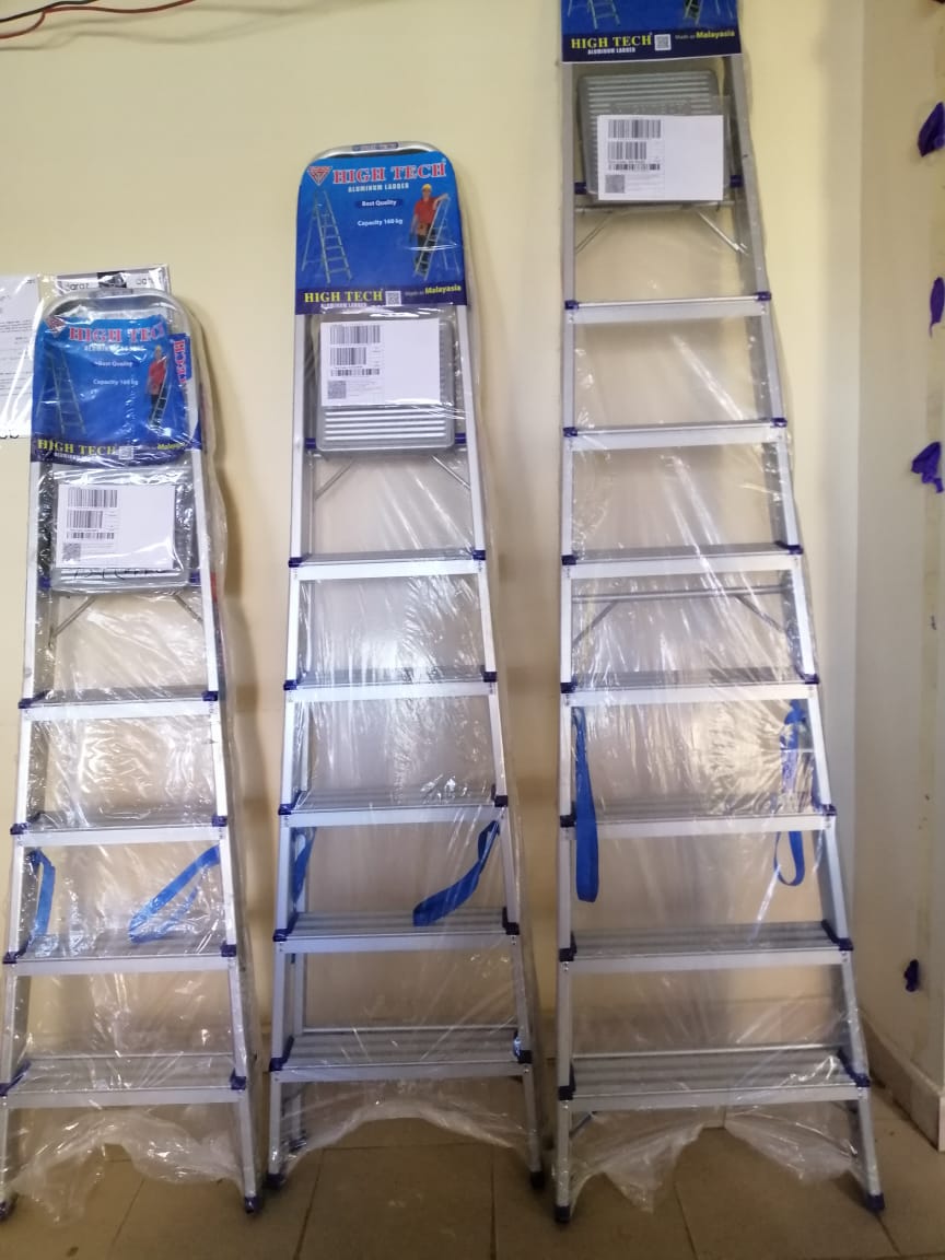 Aluminium Folding Ladder 5 Step Ladder, Aluminium Ladder for Multipurpose Usable premium brand same as picture - Minimalistic Sophistication. 