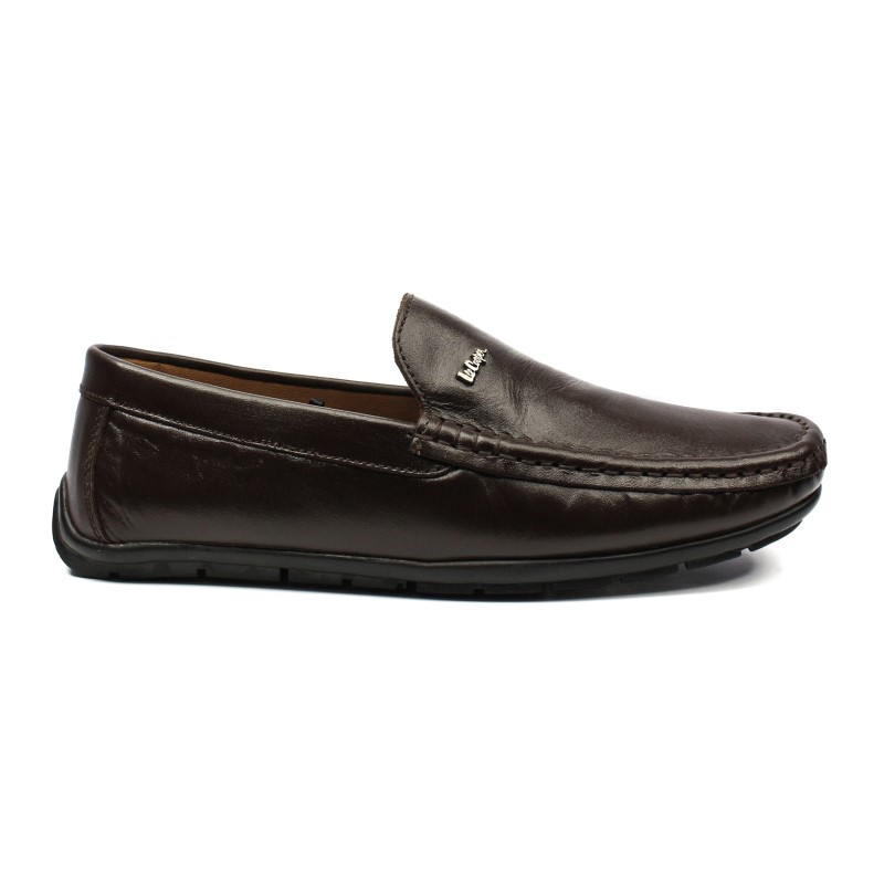 Lee Cooper Chocolate Brown Moccasin Shoe for Men