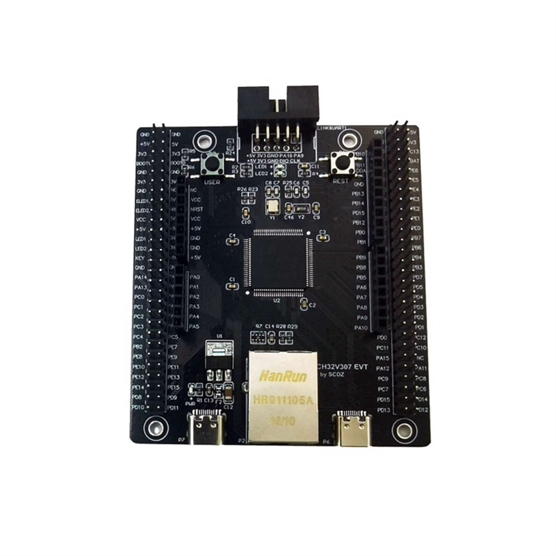 CH32V307 Evaluation Board RISC-V MCU Onboard Wch-Link CH32V307VCT6 CH32V307V-EVT-R1 WCH. 