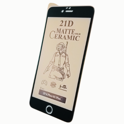 Matte Ceramic Film Screen Protector I iPHONE 6 PLUS / iPHONE 6S PLUS I Matte Finish Full Coverage Screen Guard Protector Screen Protector (It's Not GLASS). 