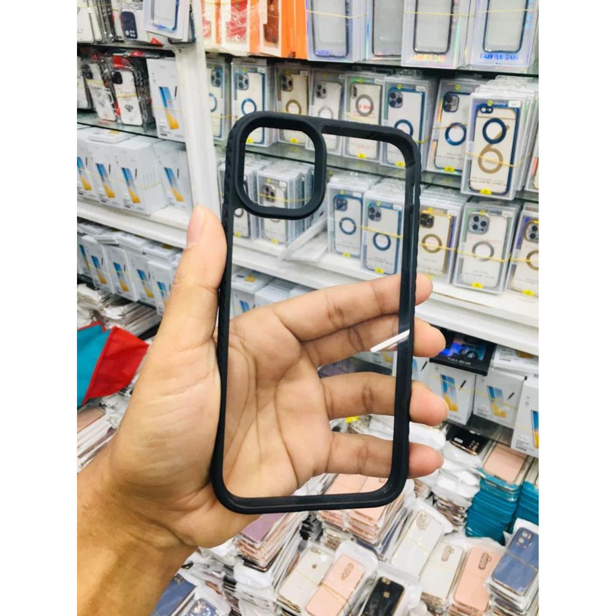 Q Series Back Cover Transparent Black for iPhone 11 - Emphasizing Value - Simple to Use