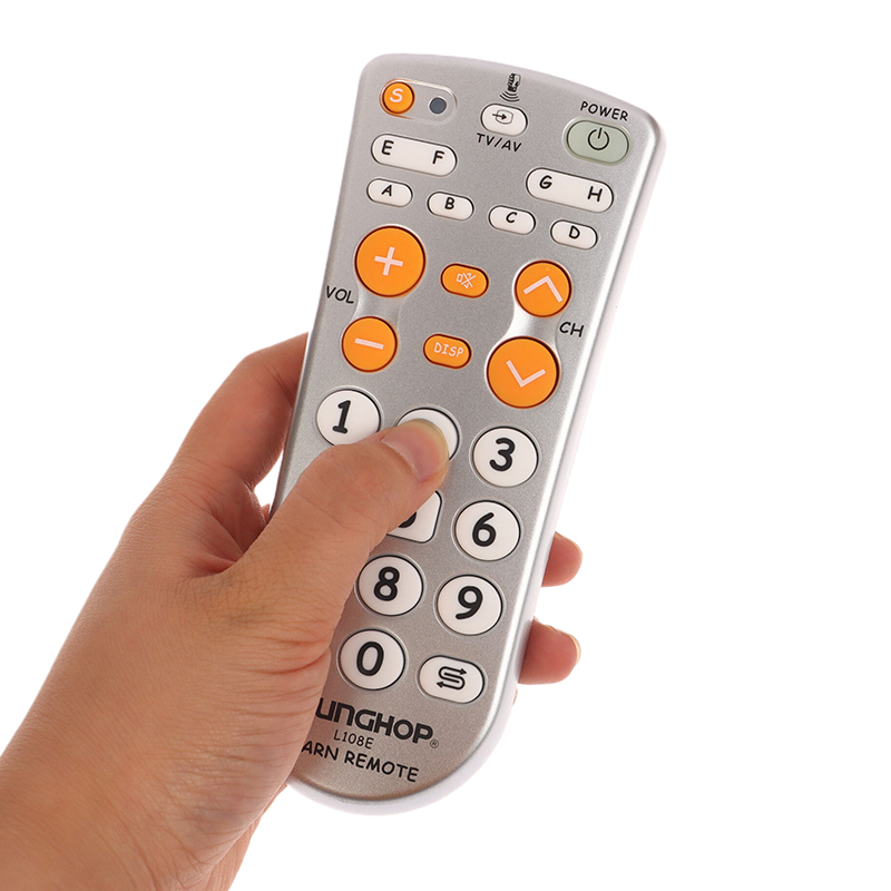 Combinational Universal IR Learning-Type Remote Control Controller Chunghop L108E For TV/SAT/DVD/CBL/DVB-T/AUX Big Button Copy Tetuo
