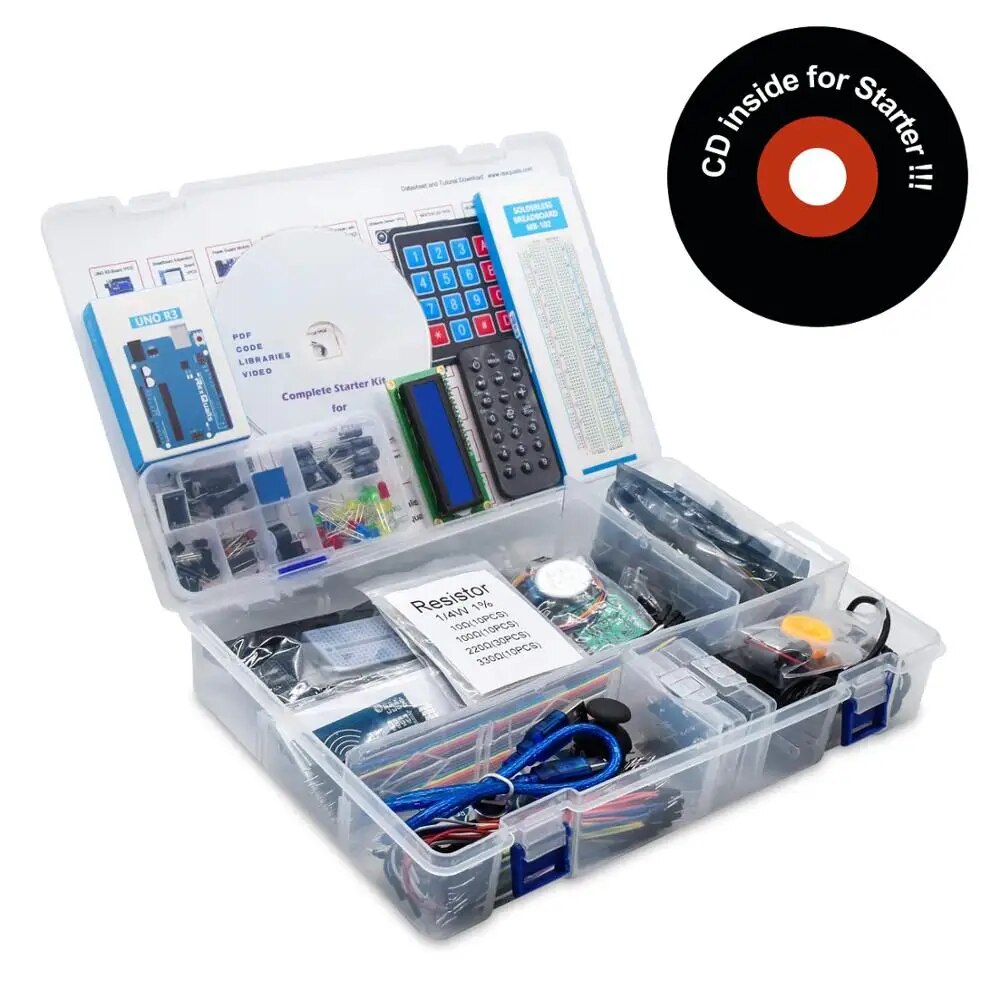 【YIYANGMAOYI111】NEWEST RFID Kit Arduino UNO R3 Upgraded version Suite Retail Box UNO R3 Starter Kit RFID Sensor For Arduino