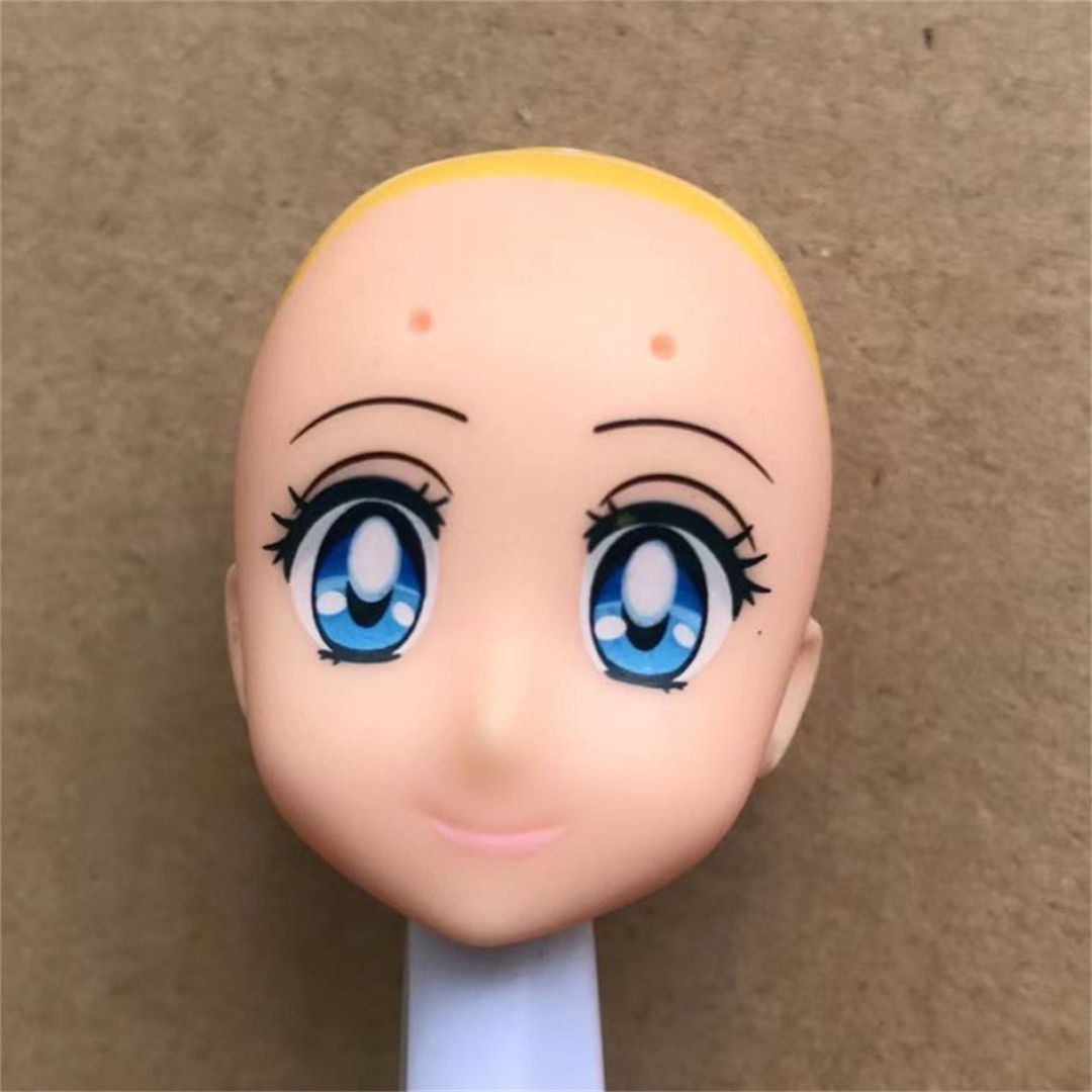 Licca Doll Bald Heads Cute Anime Eyes Doll Toy Girl DIY Dressing Toy Figures Little Twin Licca Doll Maki Miki Toy Girl Gifts. 