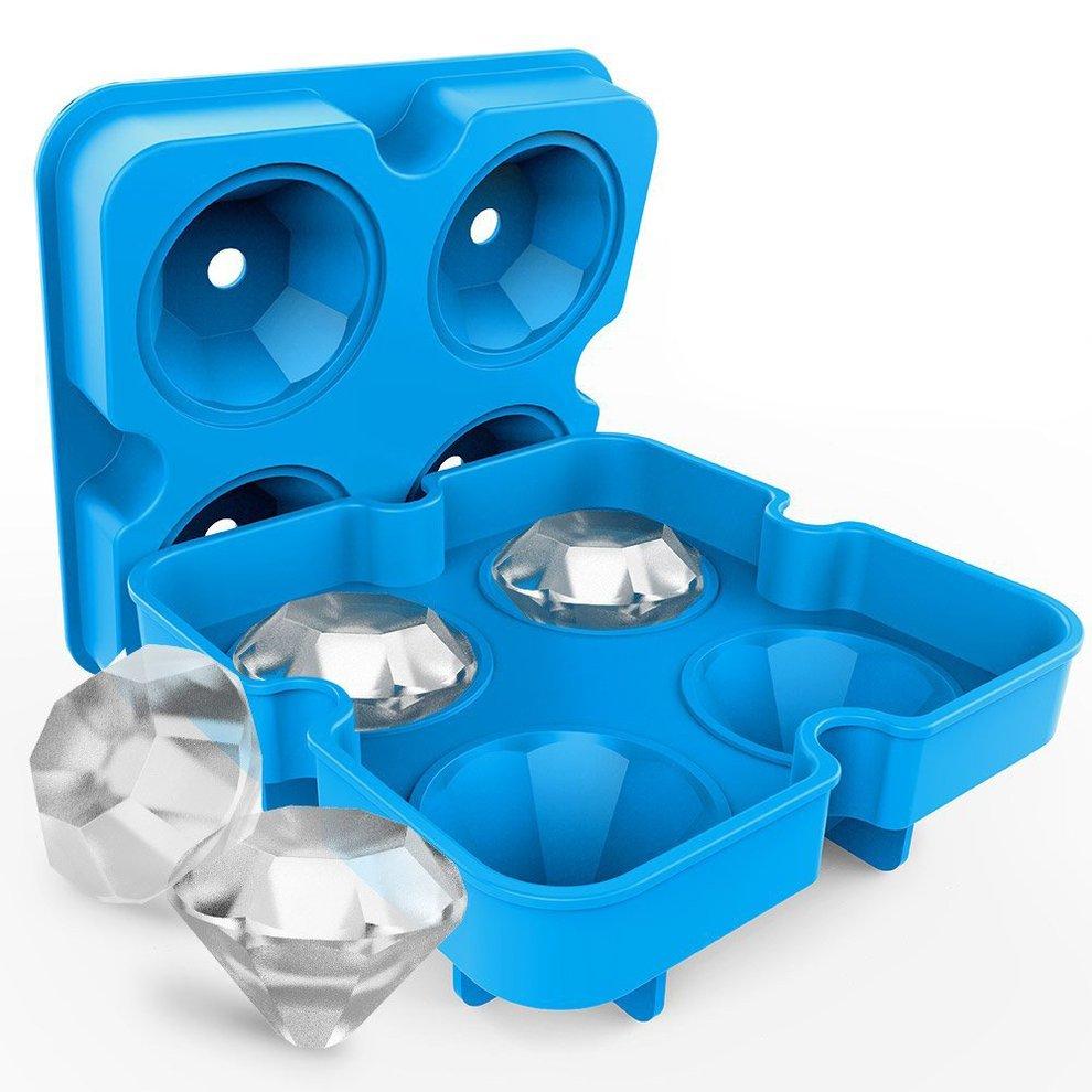 【DM bag factory Store】EF Ice Tray Mold  Shape 4 Grids Cream Maker. 