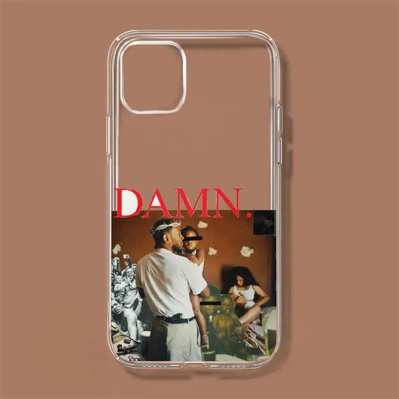 Kendrick Lamar Phone Case For iPhone 11 12 Mini 13 1happy4 Pro XS Max X 8 7 6s Plus 5 SE XR Transparent Shell. 