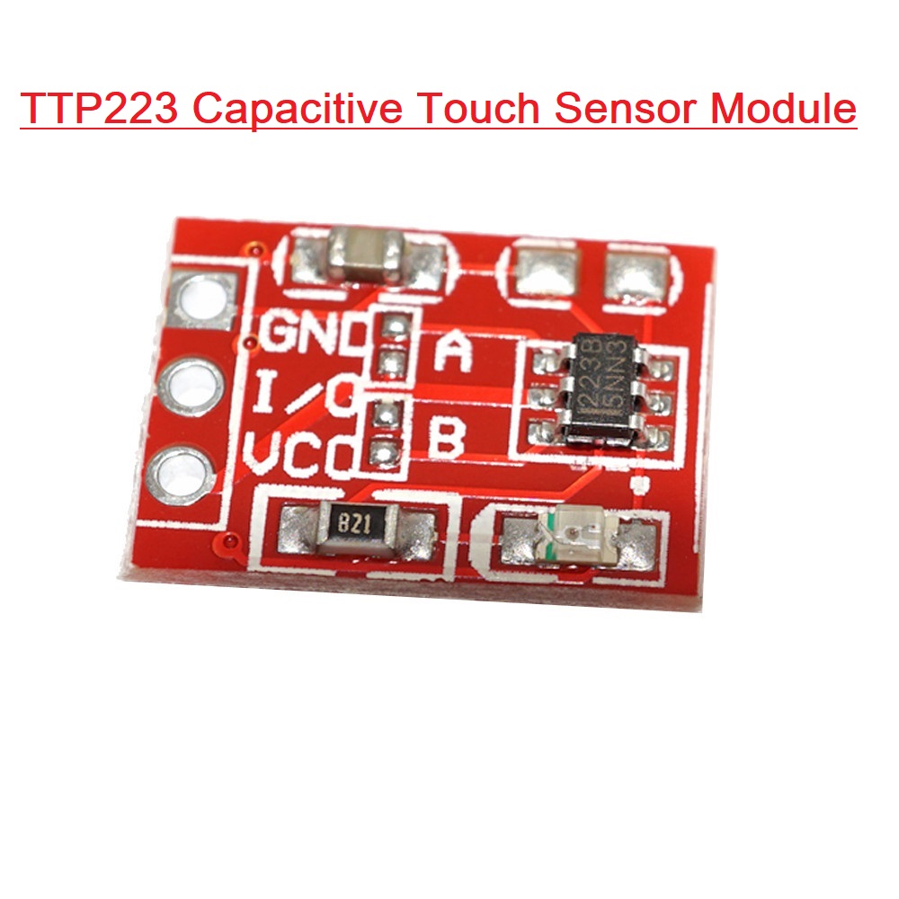 RED TTP223 TTP-223 Capacitive Touch Switch Capacitive Touch Sensor Module DC 2V 5.5V Low Power Consumption Touch Sensor Switches Module. 