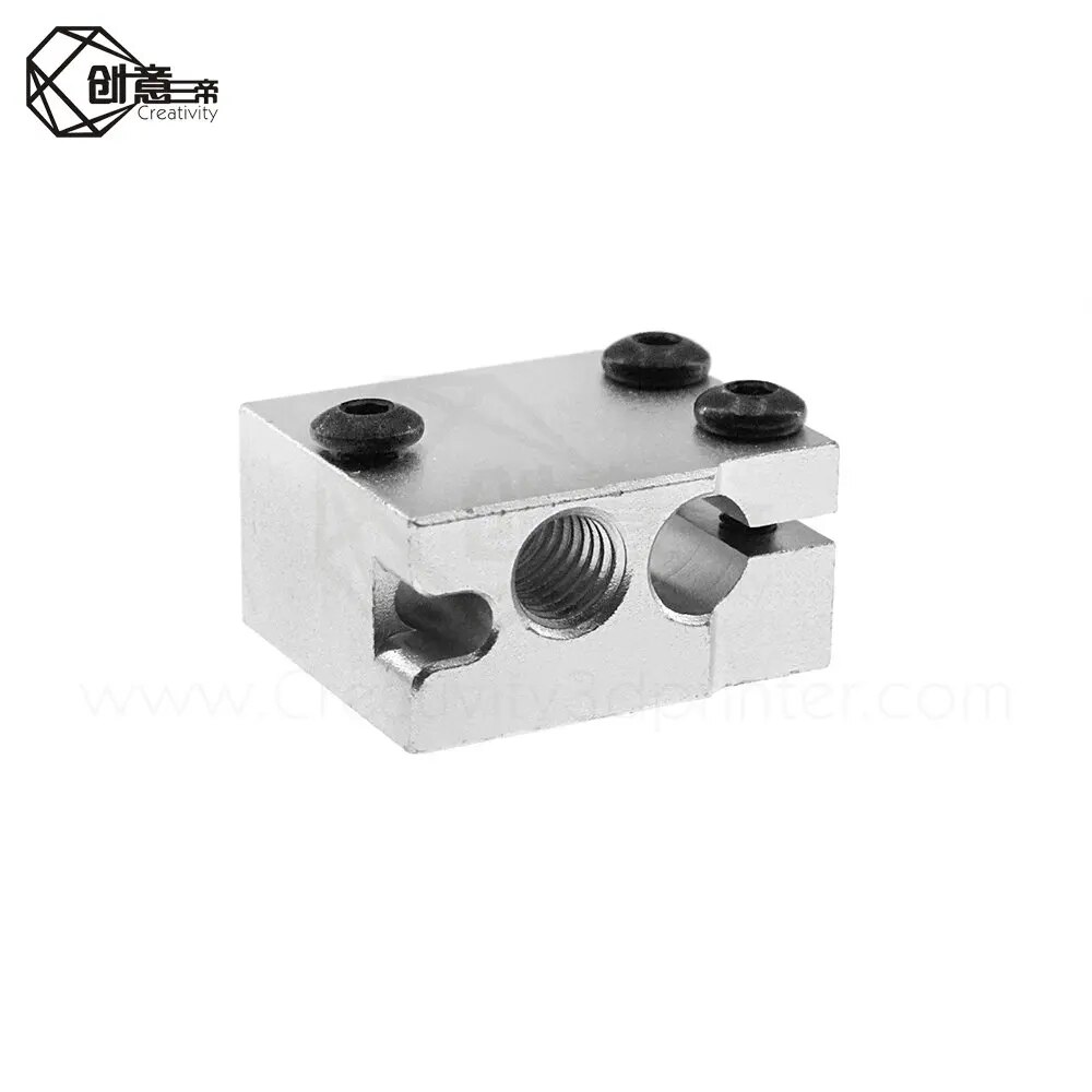 Creativity Volcano heater block for E3D Volcano hotend Thermistor sensor PT100 3D printer 24x20x12mm. 