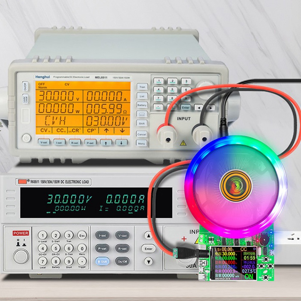 DL24 150W DC USB Tester APP Electronic Load Lithium Battery Capacity Monitor Discharge Charge Power Checker US Plug. 
