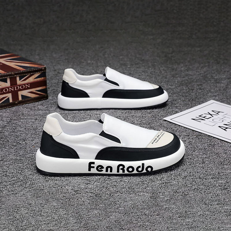 Woodpecker Ice Silk Shoes Men's Summer Breathable Thin Canvas Casual Board Shoes Slip-on Men's Soft Sole Shoes Men's Super Soft. 