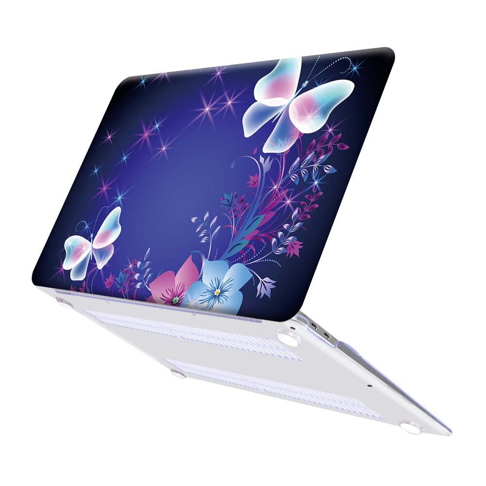 【happy one】Macbook Air 11" A1370 13" A1369 A1466/Air 13" A1932 A2179(Touch ID) - Butterfly Series Hasp Hard Shell Laptop. 