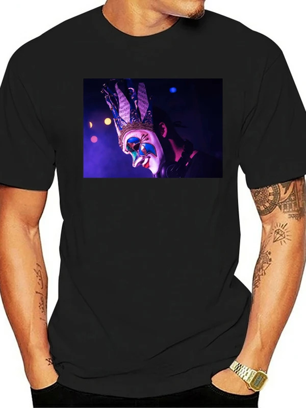 DJ Boris Brejcha T-shirt minimal techno music Unisex men cartoon unisex camisetas T-shirts humor comfortable o-neck short-Sleev. 