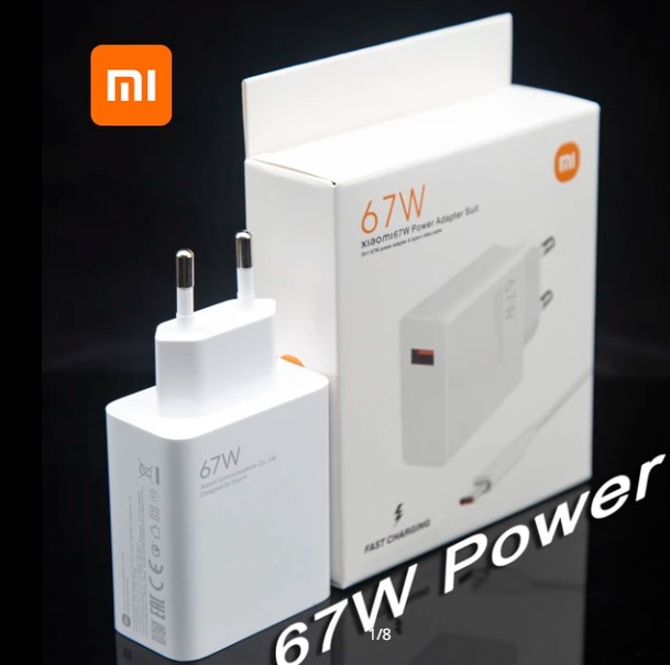 Xiaomi Charger 67W EU Original Fast Charge Power Adapter 6A Type C Cable For Xiaomi 12 11 POCO X5 X4 Pro Redmi Note 9 10 11 Pro. 