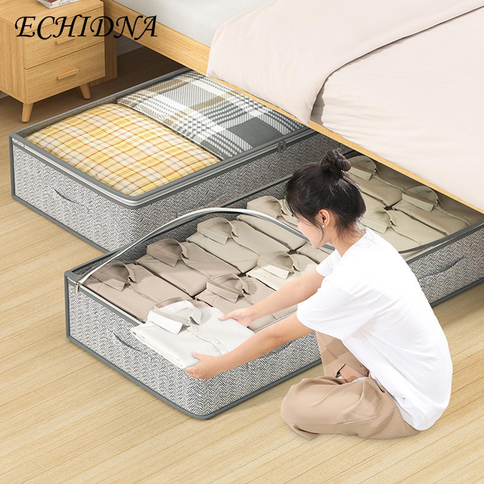 under Bed Storage Container Space-saving Underbed Storage Containers with Clear Top Cover Large Capacity Reinforced Sides Convenient Handle Ideal for Southeast Asian Buyers Clear Top Cover Storage Bag. 