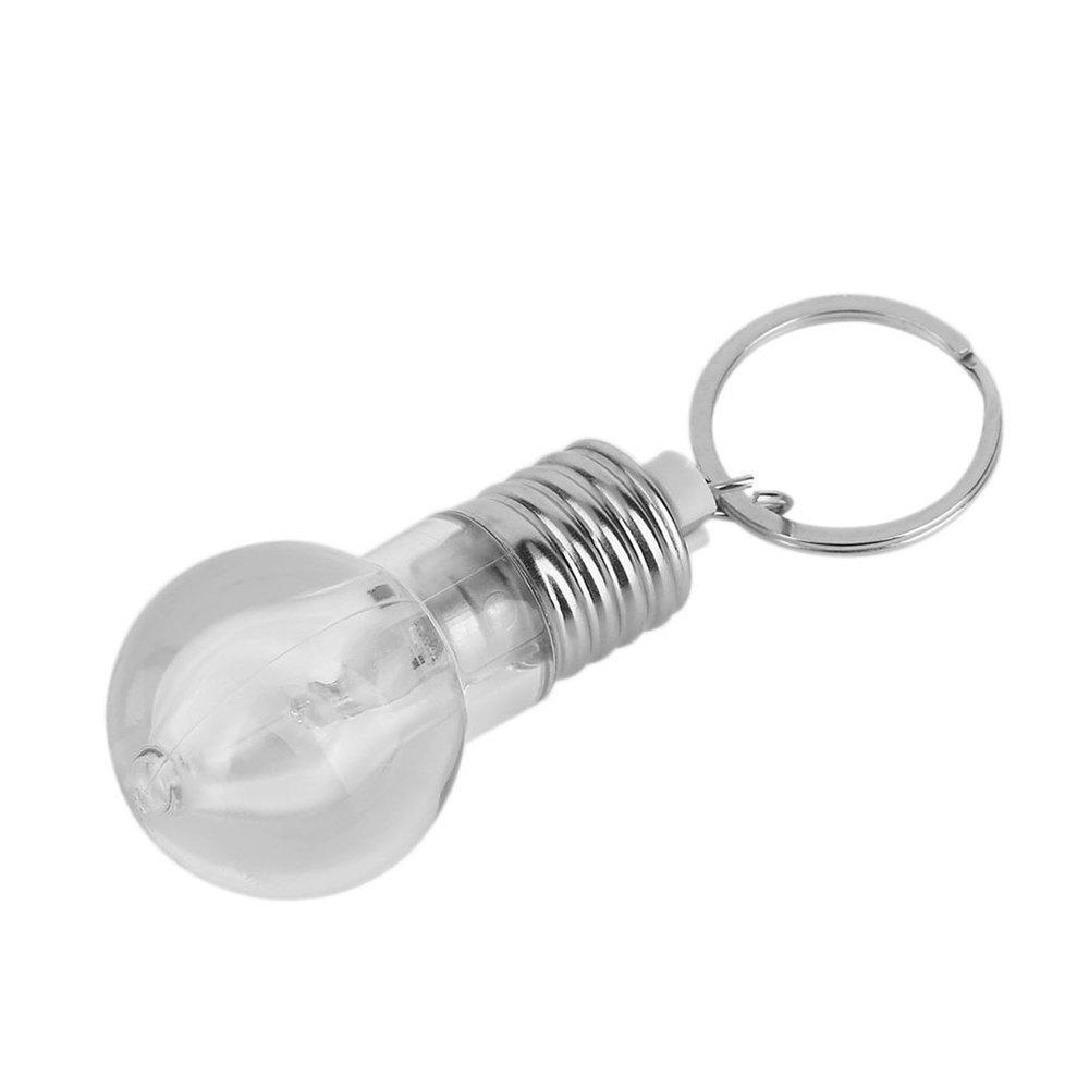 Color Changing Led Flashlight Light Bulb Lamp Key Ring Keychain Torch 待望