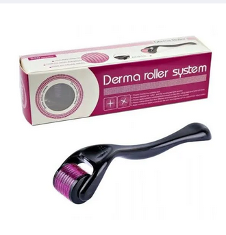 Derma Roller (0.5 mm) Professional Titanium Microneedle Derma Roller Hair Regrowth Acne Scars Anti-aging Skin Therapy Dermatology System