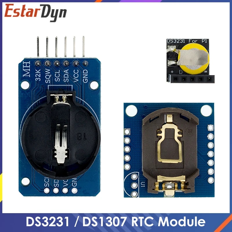 【YIYANGMAOYI111】AT24C32 IIC Module Precision Clock DS1307 Memory module mini module Real Time 3.3V/5V For Raspberry Pi. 