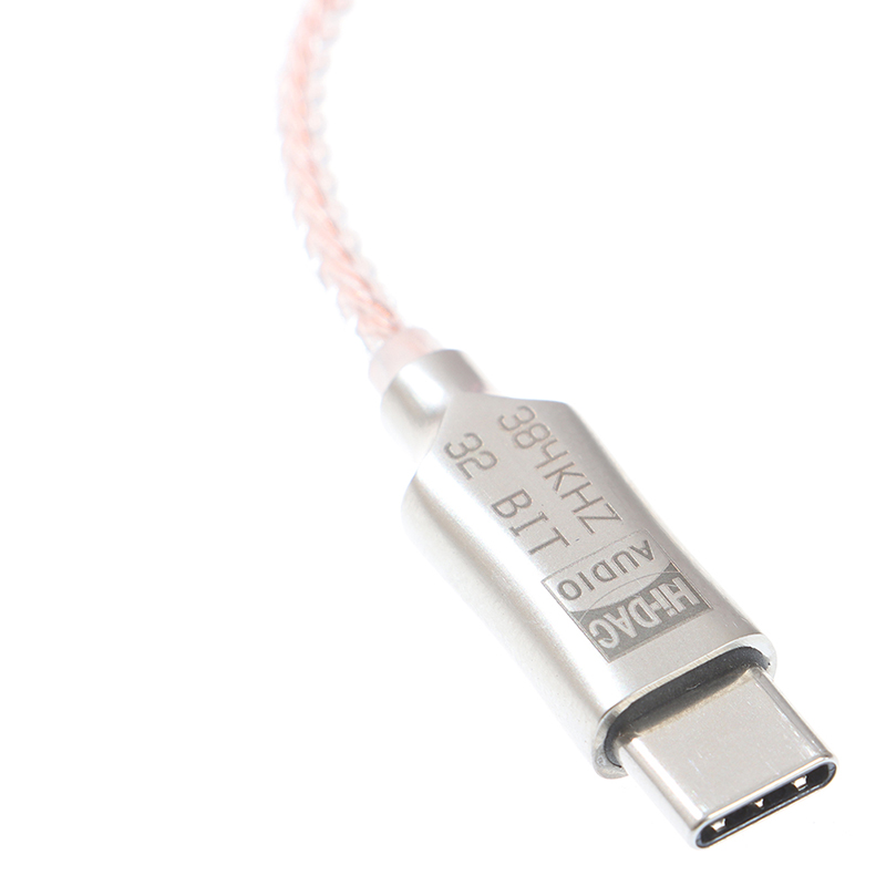 Type-C to 3.5mm 32 Bit/384kHz DSD64/128 HiFi DAC Audio Adapter. 