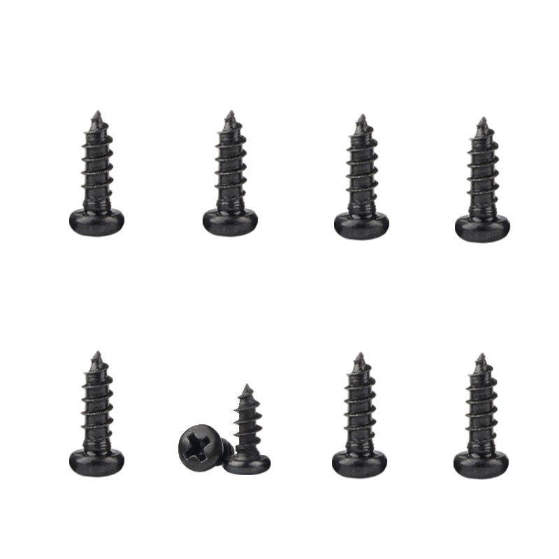 M1 M1.2 M1.4 M1.6 M1.8 M2 M3 M4 Cross Head STapping Screw Assortment Kit Wood Thread Nail Screw Sets Round Head Small Screws. 