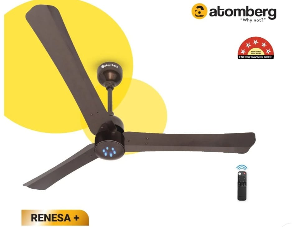atomberg Renesa+ 56 inch, 35 Watt BLDC Motor With Remote, Energy Saving Ceiling Fan. 