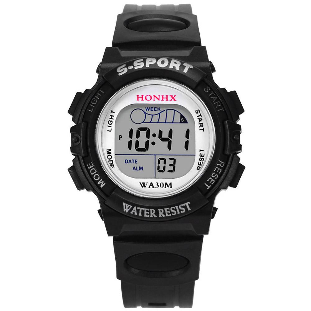 Boy Watch Waterproof Children Boys Digital LED Sports Watch Kids Alarm  Watch Gift. 